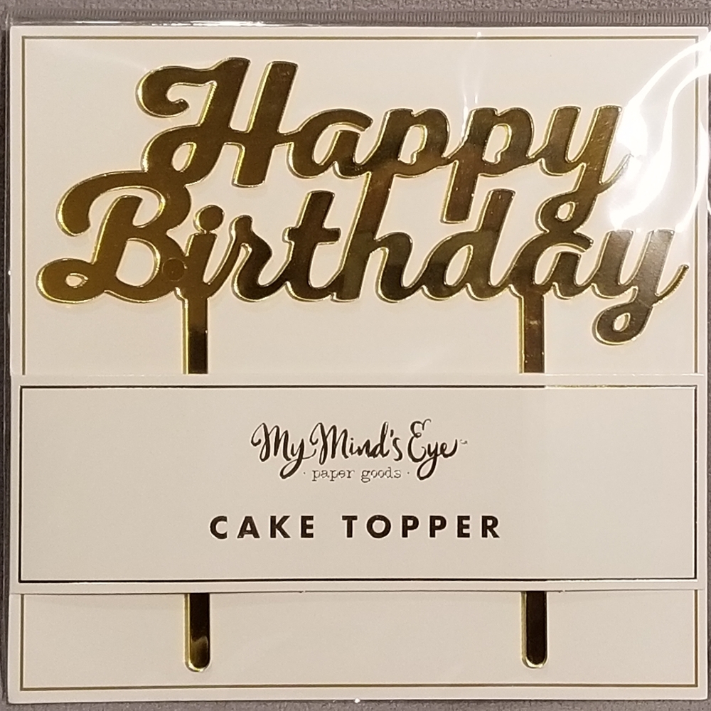 My Mind's Eye Happy Birthday Cake Topper